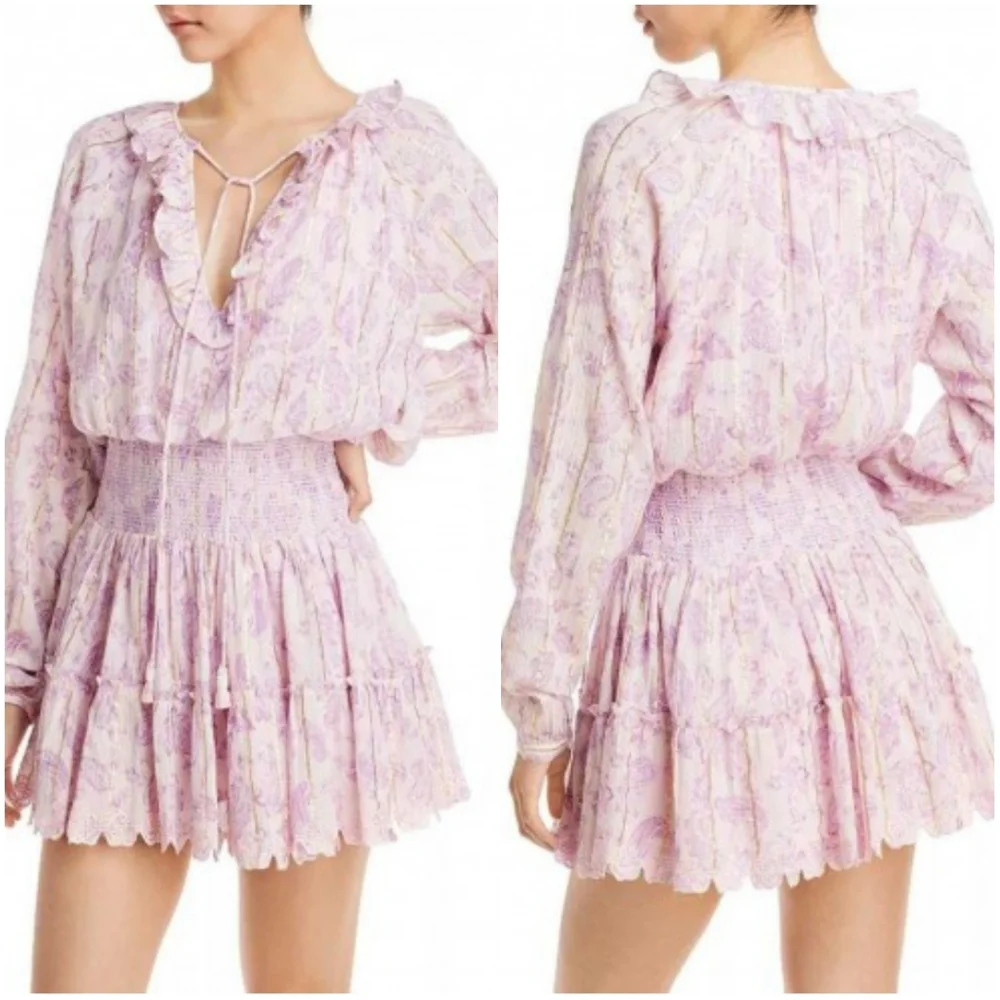 House of Harlow 1960 Liliac Paisley Mini Dress - Picture 9 of 9